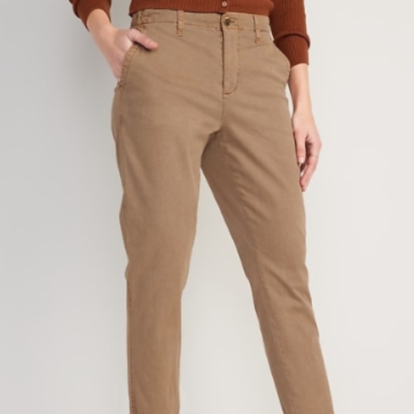 Old Navy ( New - NWT ) - High-Waisted Tan OGC Chino Pants for Women - Picture 1 of 8